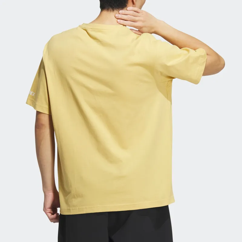 Adidas T Shirt Men's Light Yellow-2