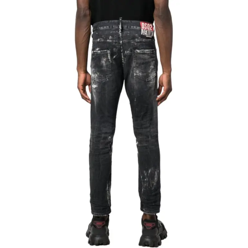 DSQUARED 2 Straight Leg Distressed Jeans-3