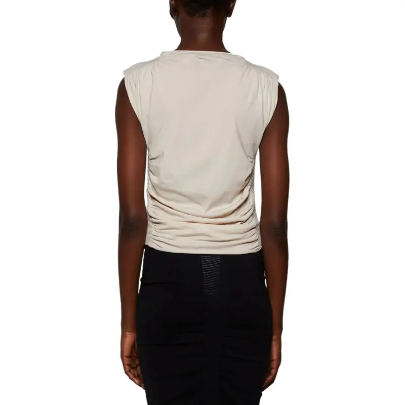 Alexander Wang Ruched Tank Top Cement-1