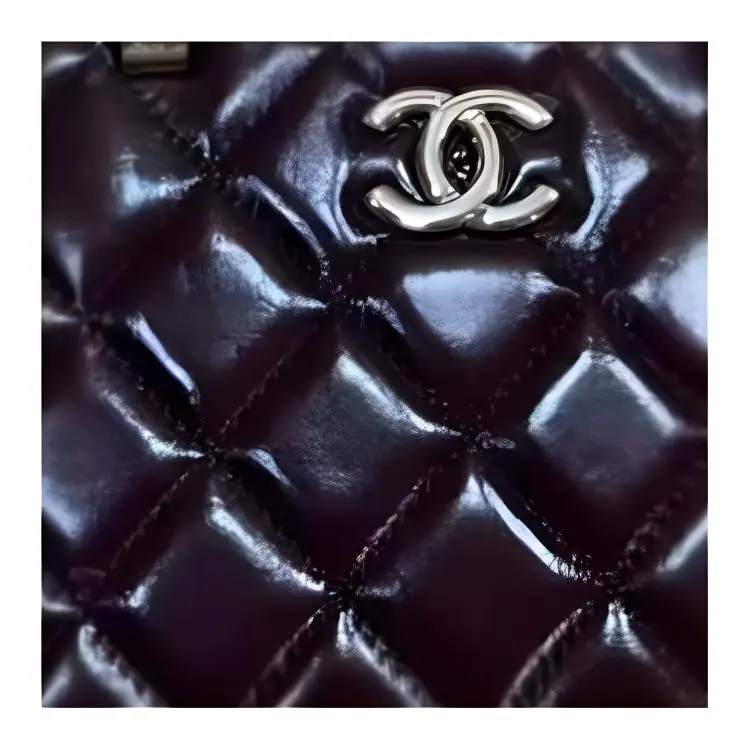CHANEL Bright Sheepskin Shoulder Bag, Crossbody Bag, Handbag Regular Women's Burgundy-3
