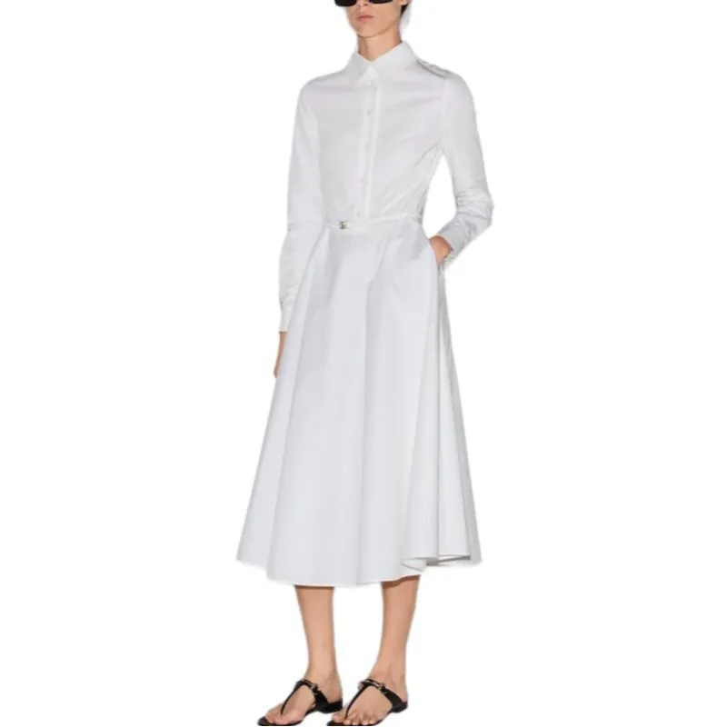 GUCCI SS25 Long Sleeved Dresses Women's White-3