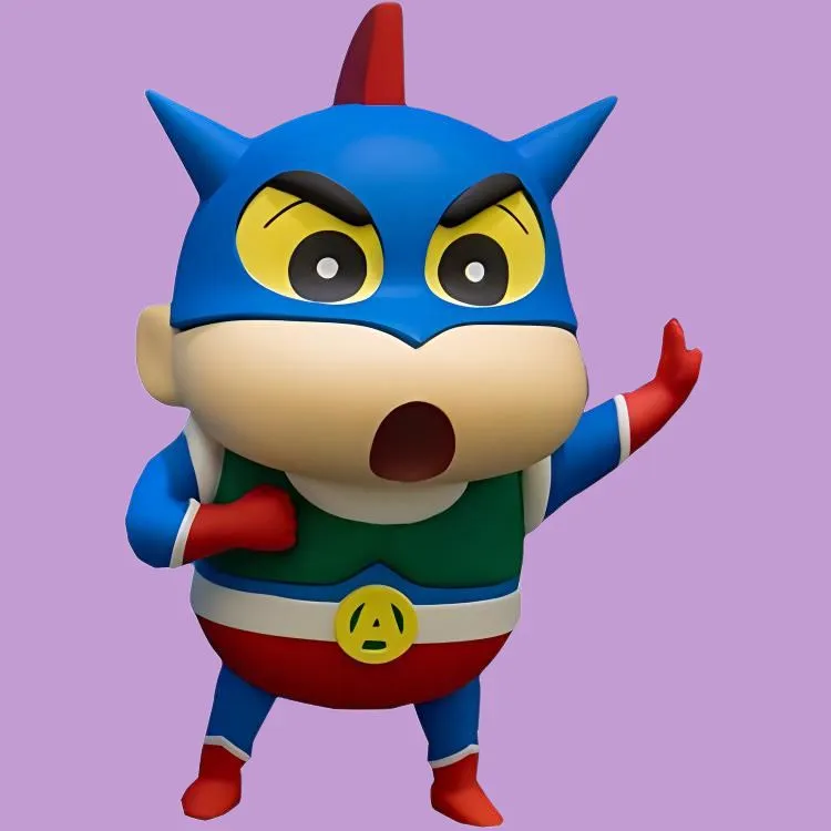 BANPRESTO Shinnosuke Nohara Crayon Shin chan Transformation Shin Chan 1 Action Kamen Style Bonus Gifts-3