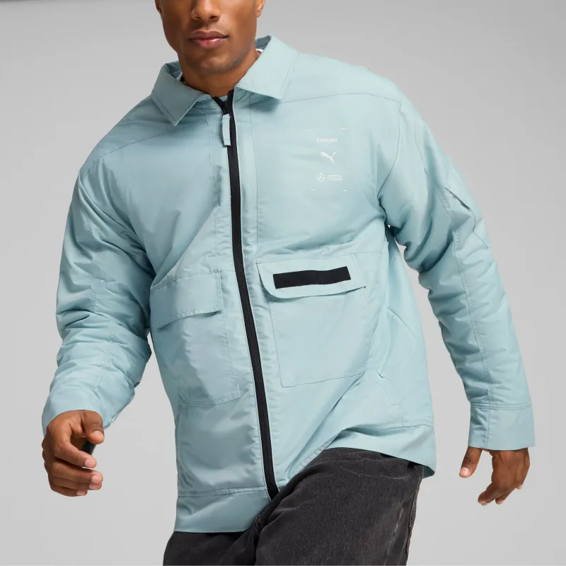 PUMA x Mercedes-AMG Petronas F1® Team X RAEBURN Jackets Coats Men's Ice Flow Color-2