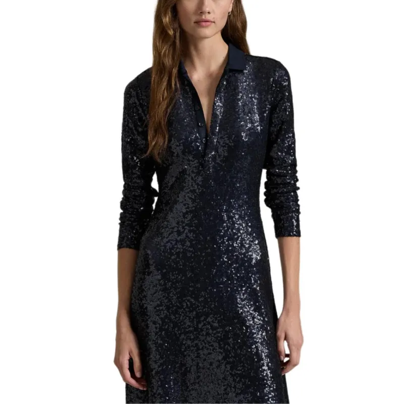 Polo Ralph Lauren Sequined Stretch Dress-2