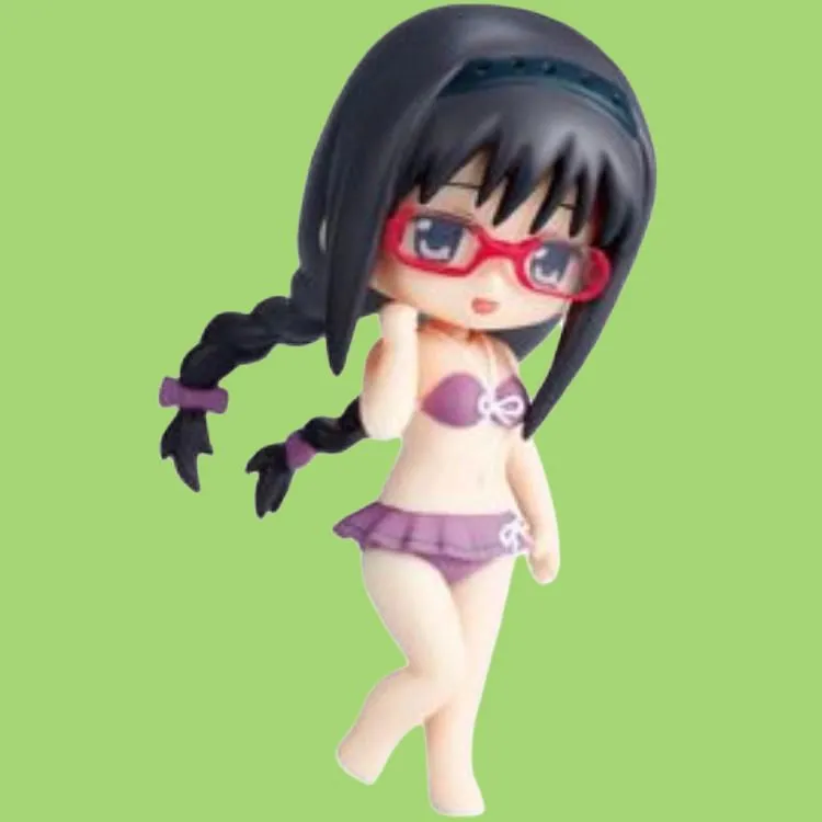 KADOKAWA Kadokawa Puella Magi Madoka Magica Rebellion Story Sayaka Miyoutani Swimsuit Ver. Chibi Figures-2