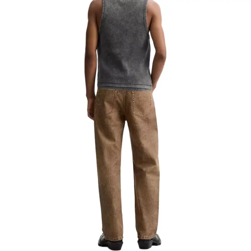 ZARA Jeans Men Light Brown-4
