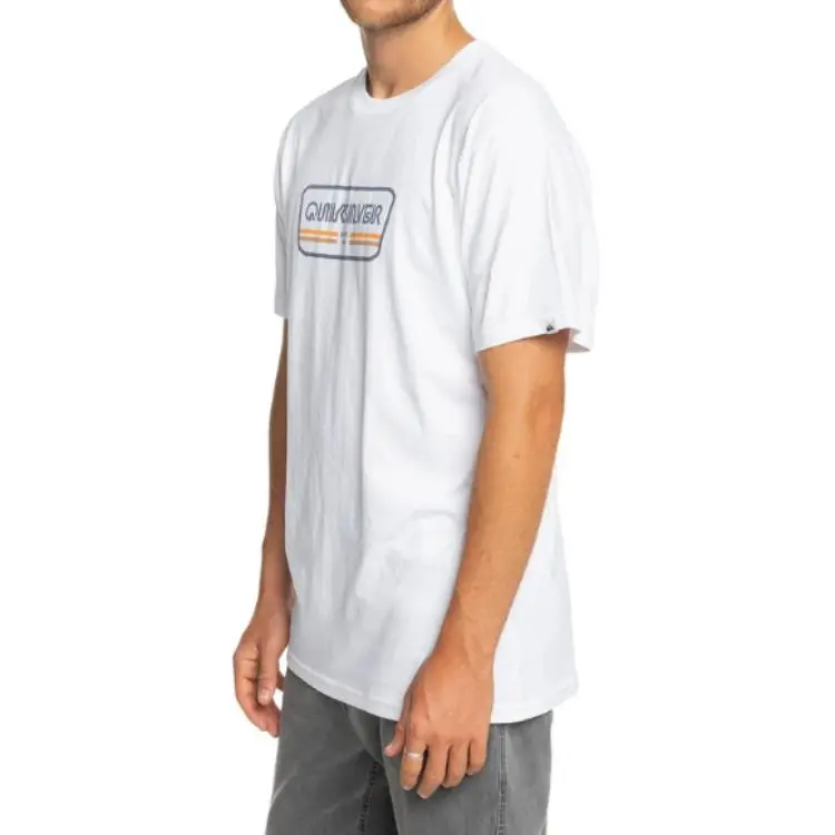 Quiksilver T Shirts Men White-3