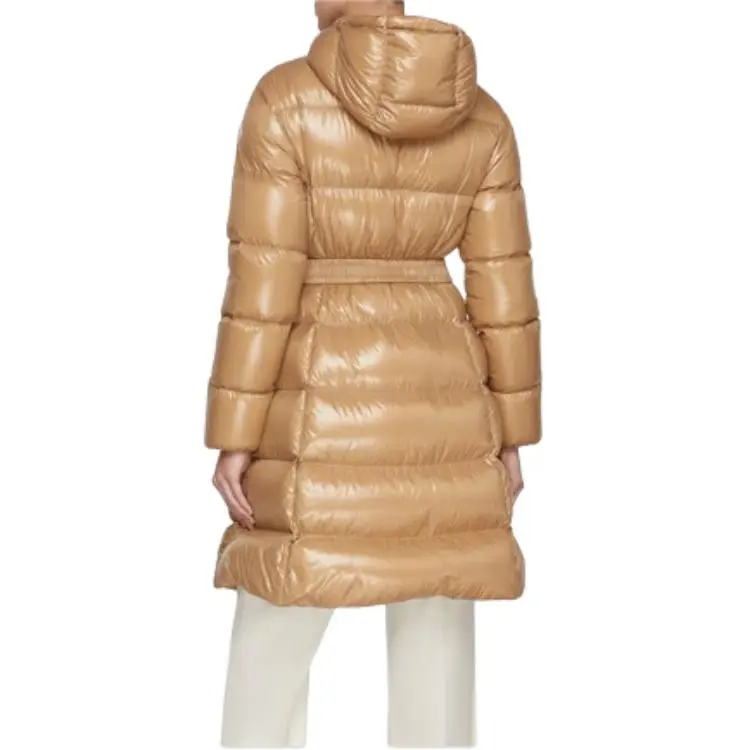 Moncler Logo Patch Hooded Down Coat-4