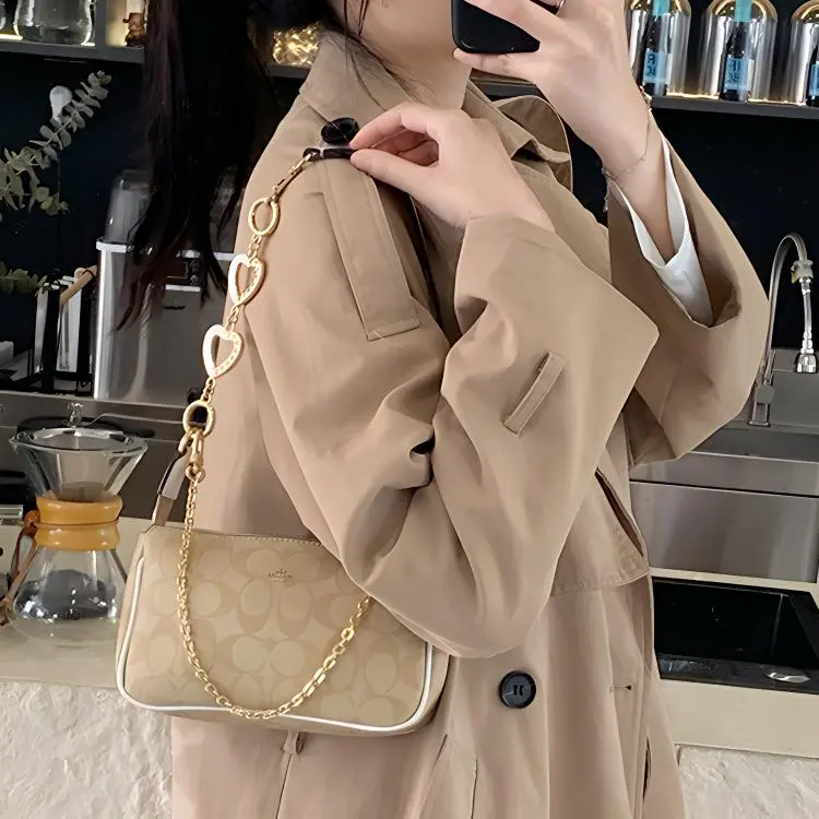 Lan Bao Fan Metal Bag Accessories Women's Gold Tone-2