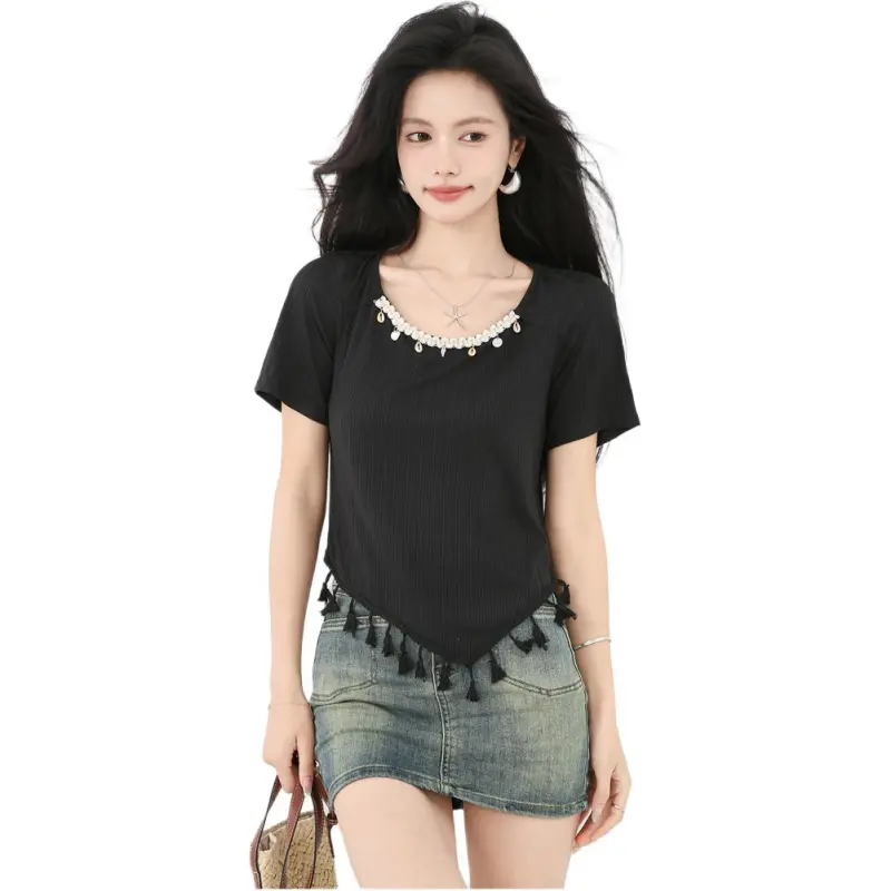 MINETTE T Shirts Women's Black-4
