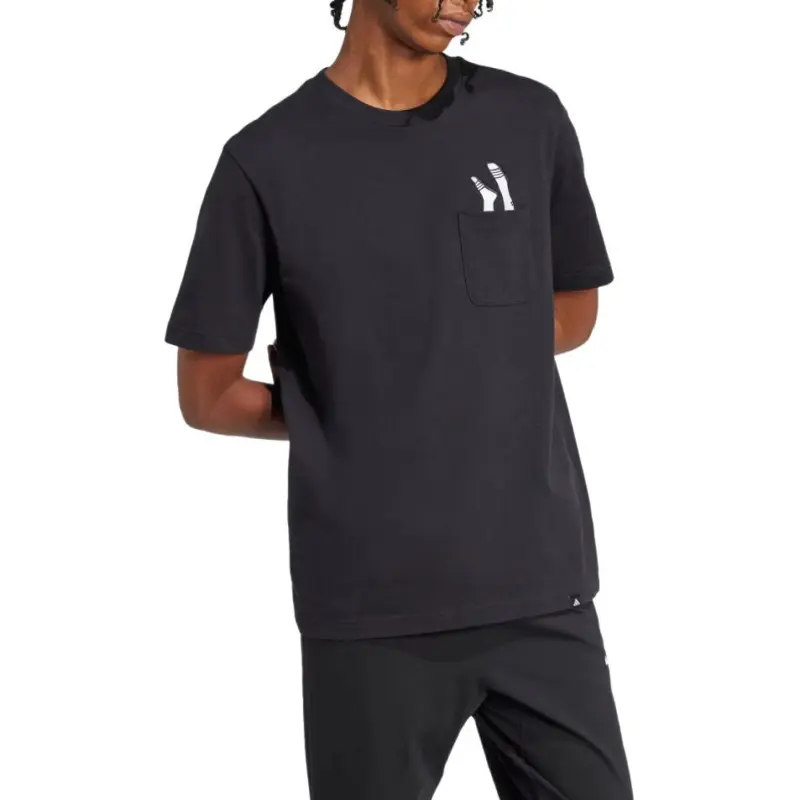Adidas Lounge Slides Graphic Pocket T Shirt-1