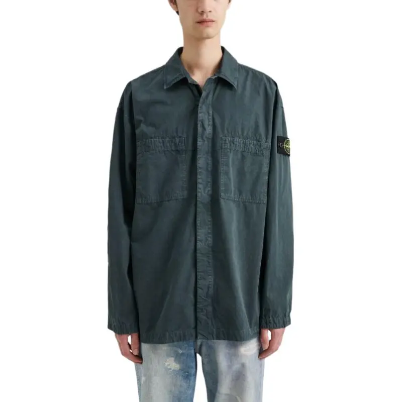 STONE ISLAND FW23 Shirt Men's Lead Gray-2