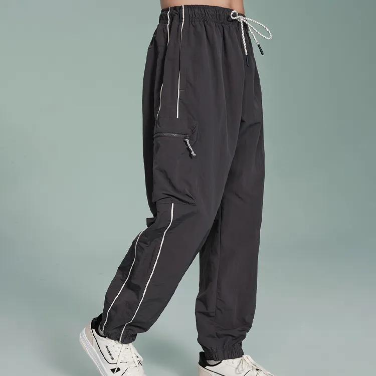 Reebok Casual Pants Unisex Charcoal Black-2