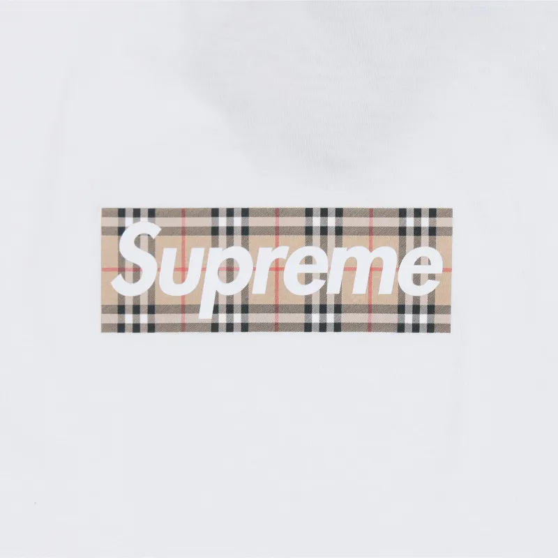 Supreme Burberry Box Logo Tee-3