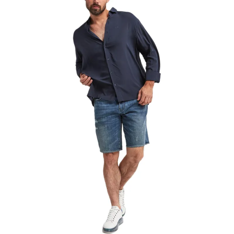 ARMANI EXCHANGEAE SS23 Shirt Men's Marine Blue-3