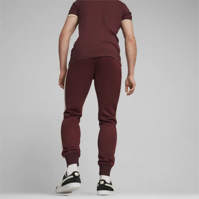 PUMA Football Heritage T7 Knitted Sweatpants Men's Burgundy-3