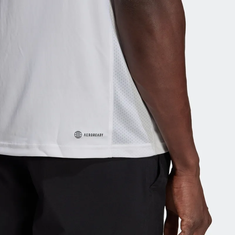 Adidas 3 StripesTennis T Shirt Men's White-4