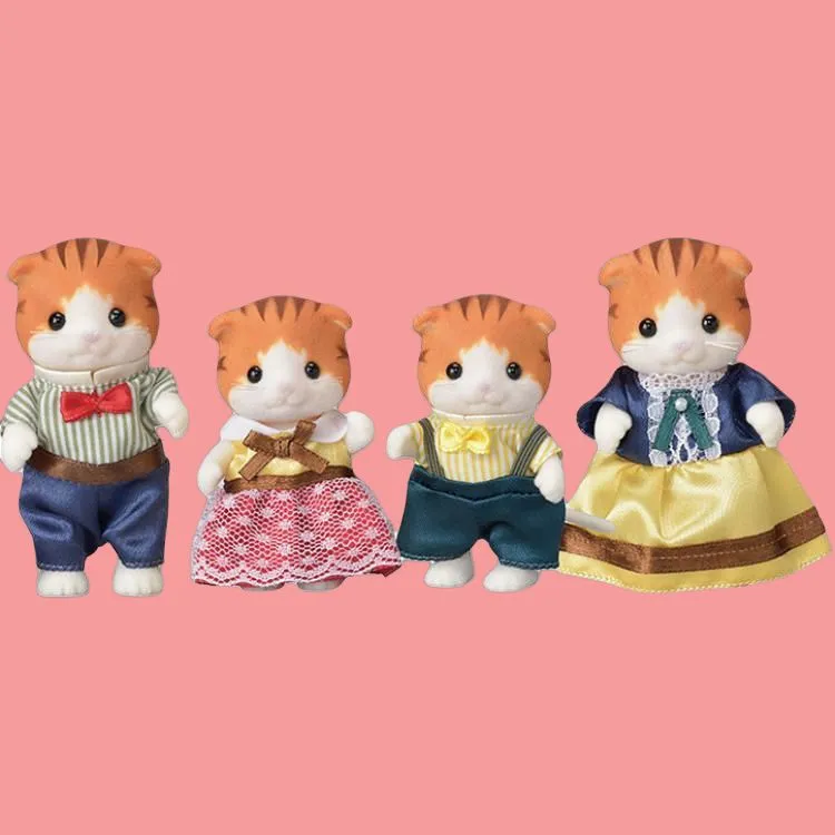 Sylvanian Families Maple Leaf Dolls Plush Doll 6.5 8cm Height-1