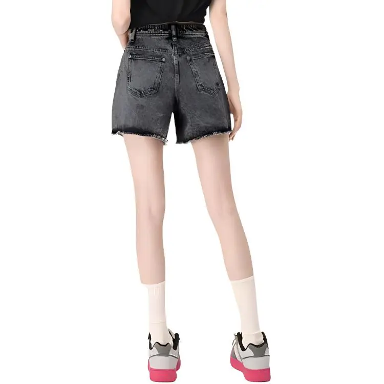 LALABOBO Denim Shorts Women's Black-5