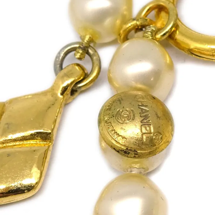 CHANEL 1990 2000s Faux pearl Necklace-2