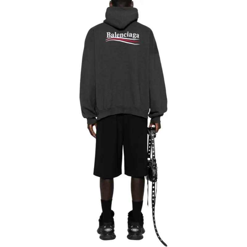 Balenciaga Logo Embroidered Hoodie-3