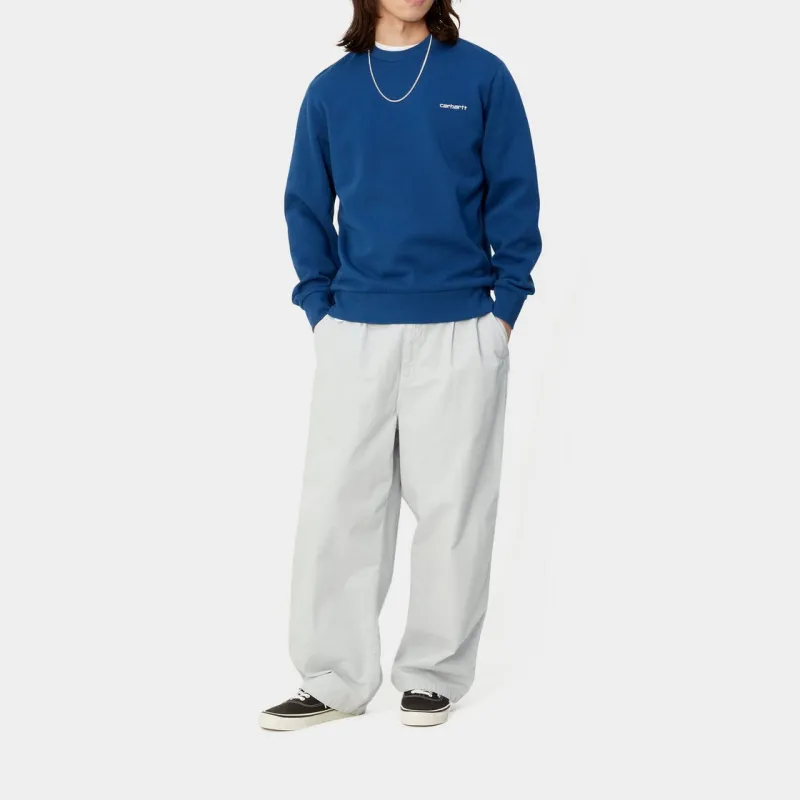 Carhartt WIP Script Embroidery Sweatshirt Men's Blue-2