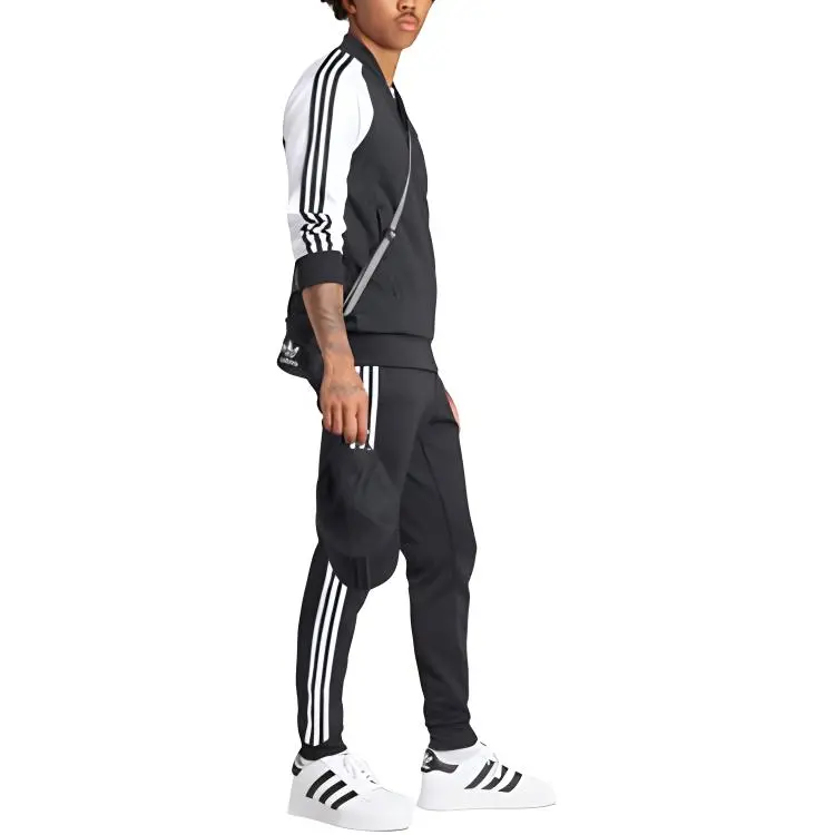 Adidas Originals ADICOLOR CLASSICS SST TRACK TOP Trefoil Collection Jackets Coats Men's Black-4