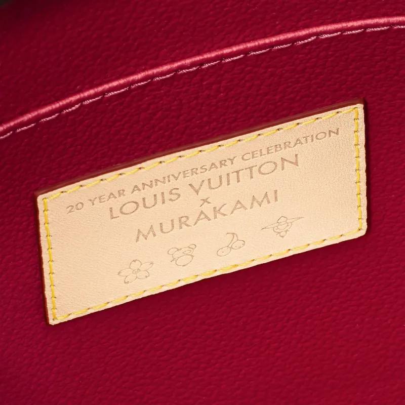 LOUIS VUITTON Takashi Murakami Collaboration Monogram Coated Canvas Toiletry Bag Clutch Women's Brown-4