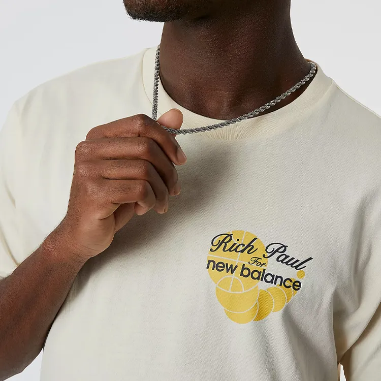 New Balance New Balance X Rich Paul T Shirts Men Ecru-3