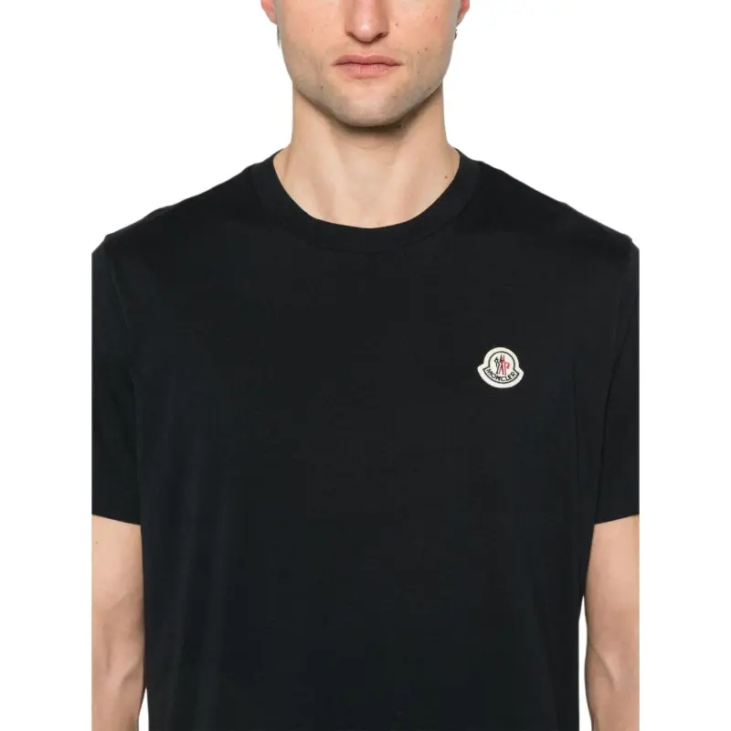 Moncler Logo patch Cotton T shirts Pack Of Three-4