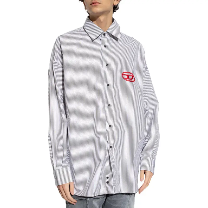 DIESEL S Douber Striped Shirt-1