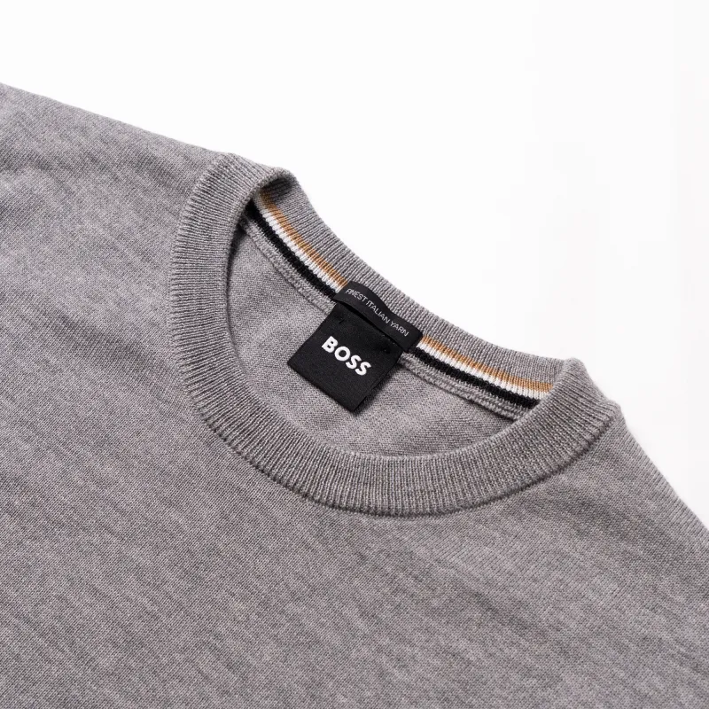 HUGO BOSS Logo Embroidered Crewneck Jumper-2