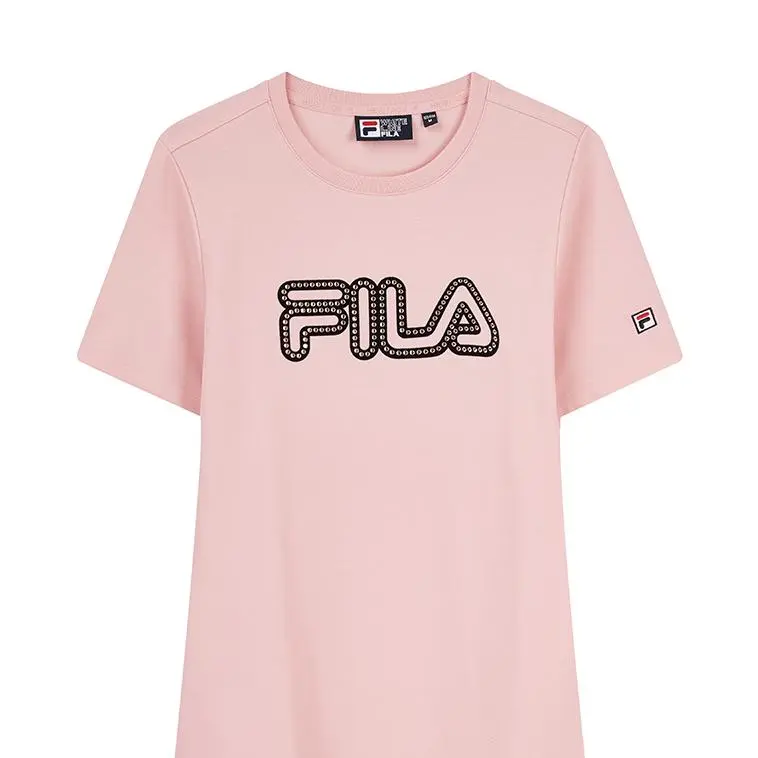 FILA Short-Sleeved Dresses Women's Sand Leather Pink-2