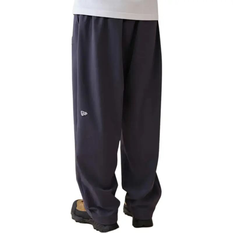 New Era Blue And White Porcelain Series Knitted Sweatpants Unisex Navy Blue-2