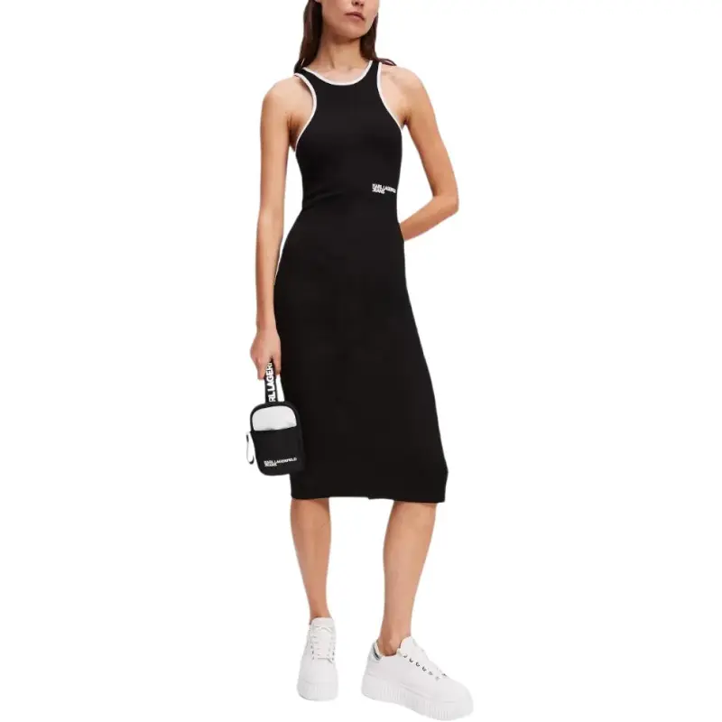 KARL LAGERFELD SS25 Sleeveless Dress Women's Black-2