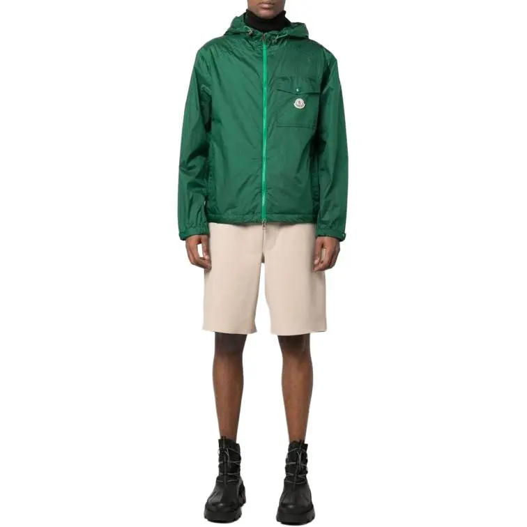 Moncler Logo Patch Zip Up Jacket-2