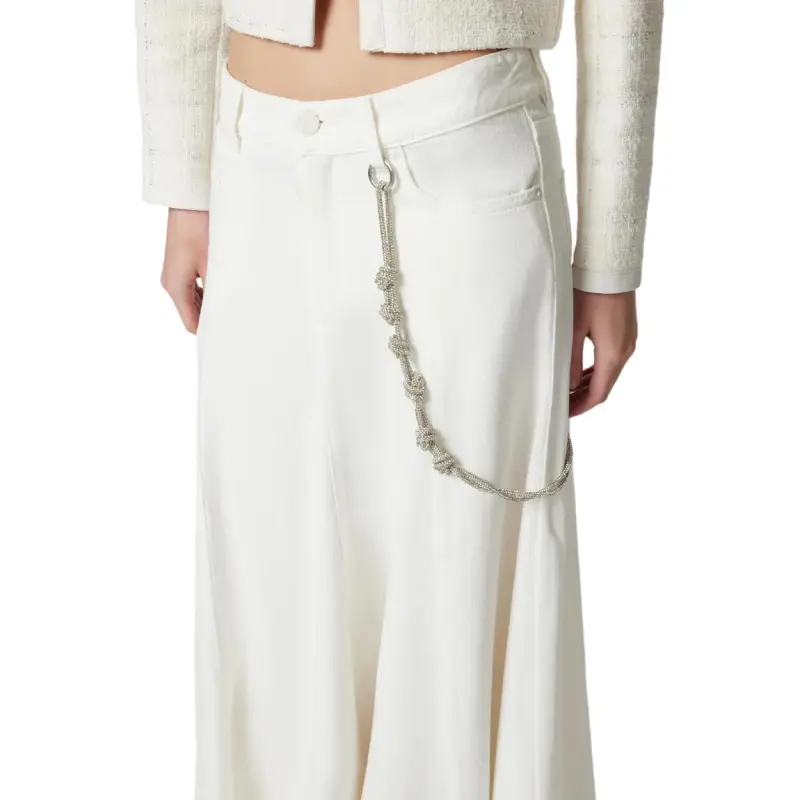 PINKO Jewel Chain Long Skirt-4