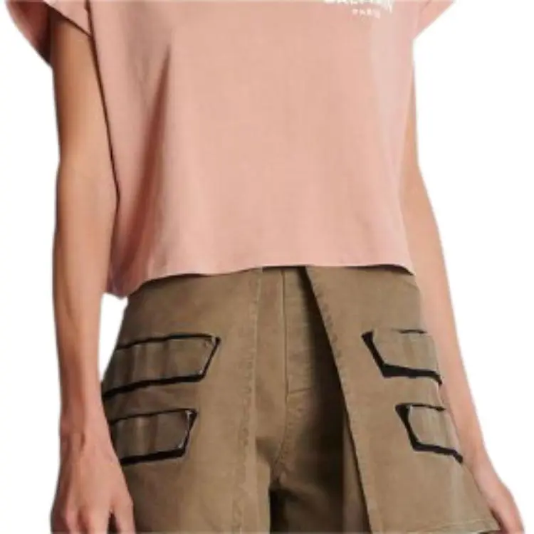 BALMAIN T Shirts Women's Light Pink-5