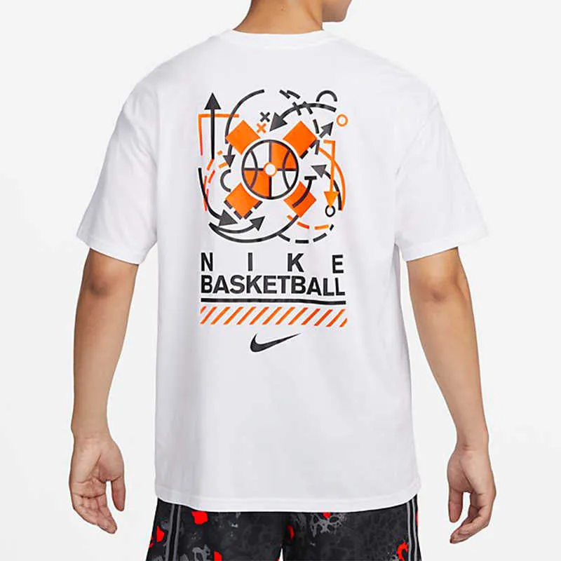 Nike T Shirts Men White-3