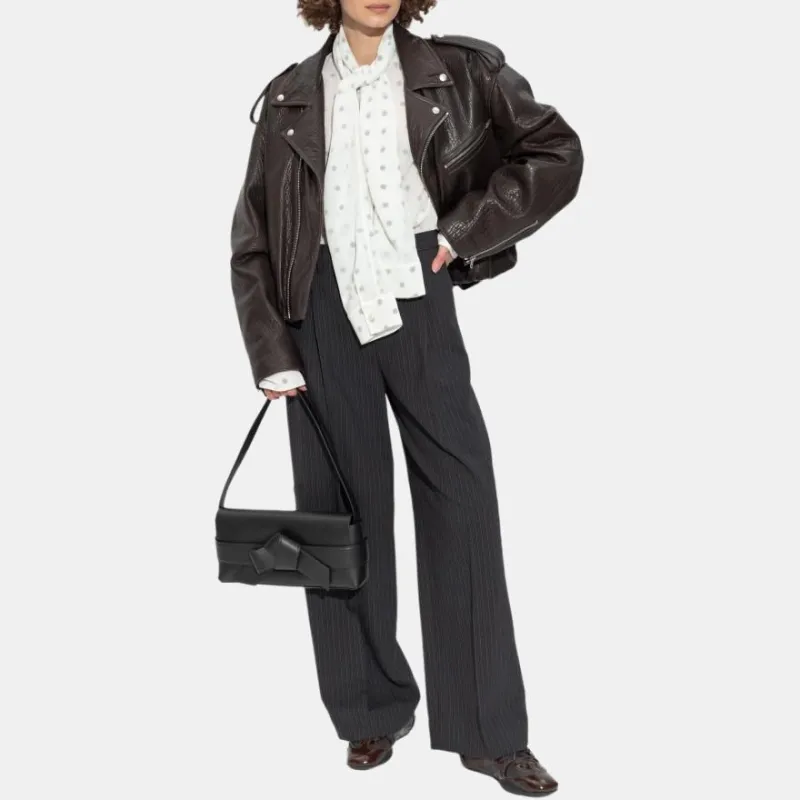 Acne Studios Layered Tie neck Blouse-3