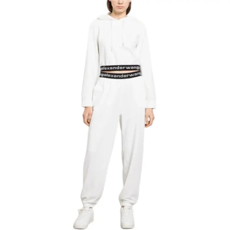 Alexander Wang Logo Cropped Corduroy Hoodie-2
