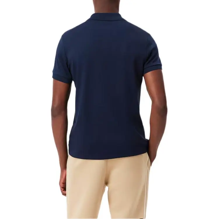 LACOSTE Logo patch Cotton Polo Shirt-4