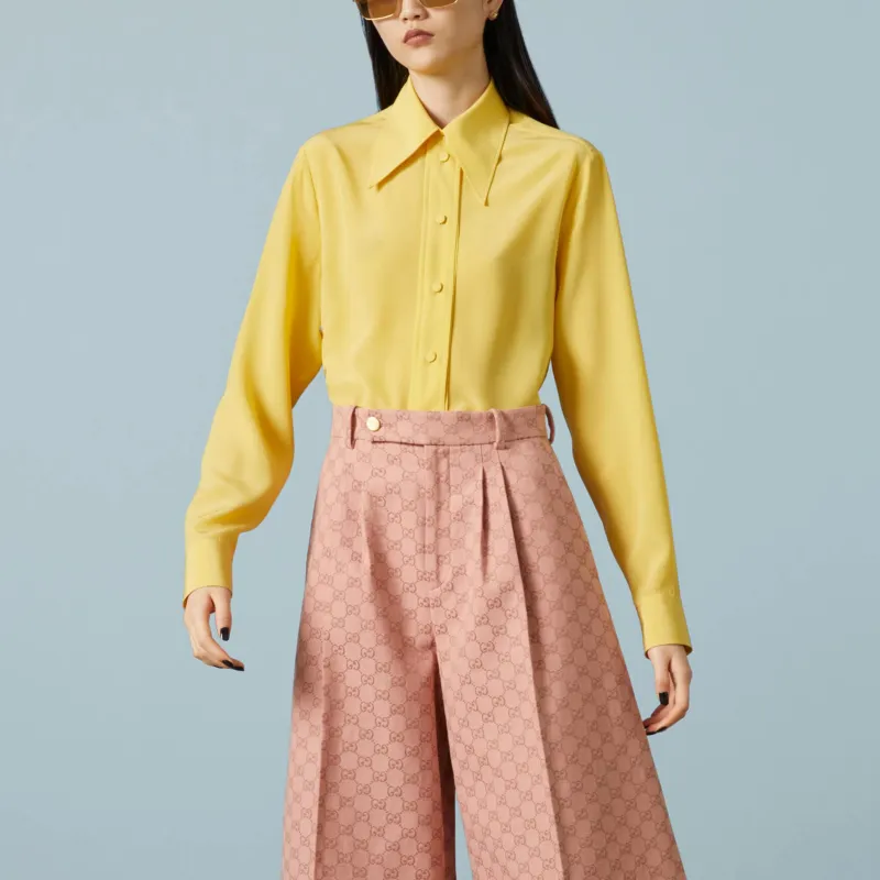 GUCCI Collared Long Sleeved Shirt-2
