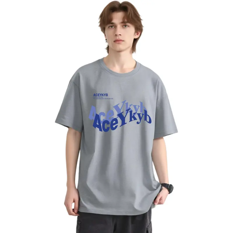 YK&YB T Shirts Unisex Gray-1