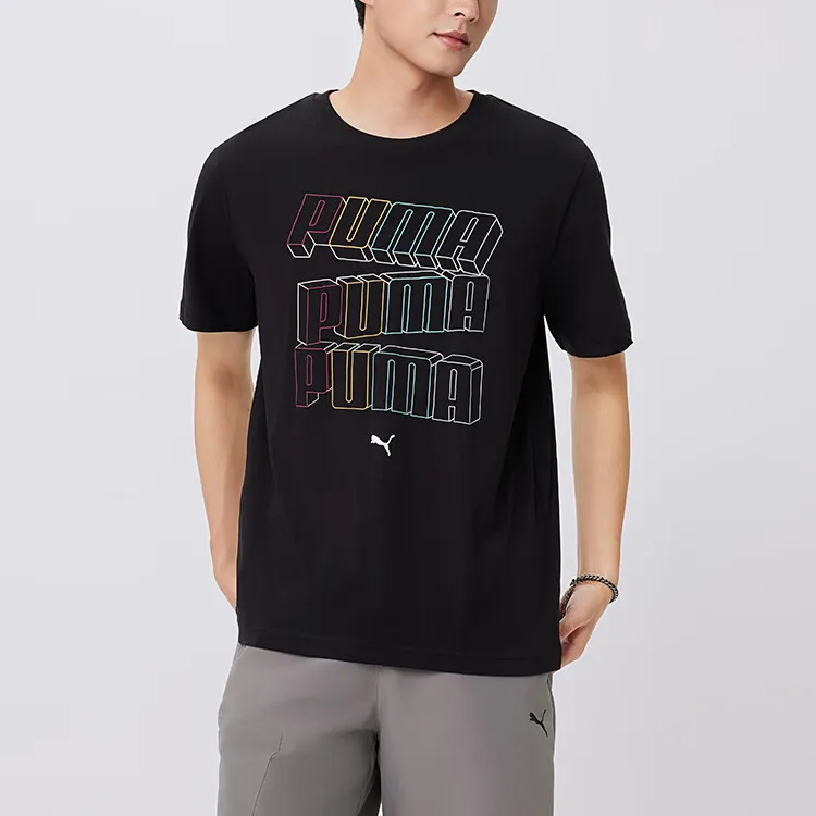PUMA Camiseta Con Logotipo De Ess Apilado Para Hombre-2