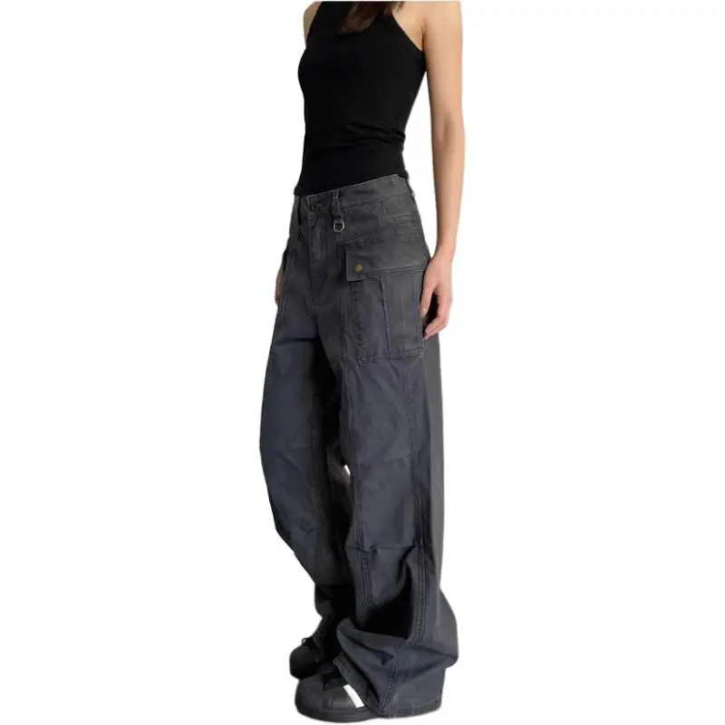 Concubine Zhu Jeans Unisex Gray-3