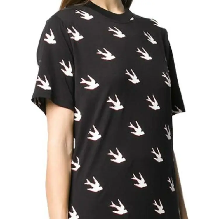 McQ Alexander McQueen T Shirts Women's Black-5