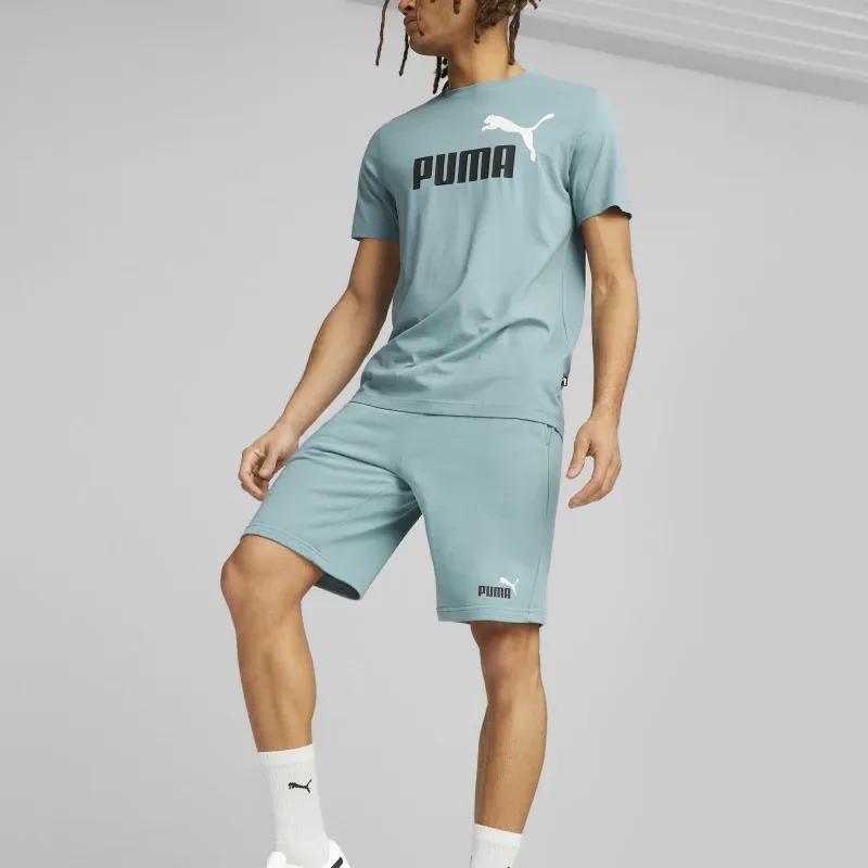 PUMA Essentials+ 2 Col Shorts 10' Sports Shorts Men's Green-4