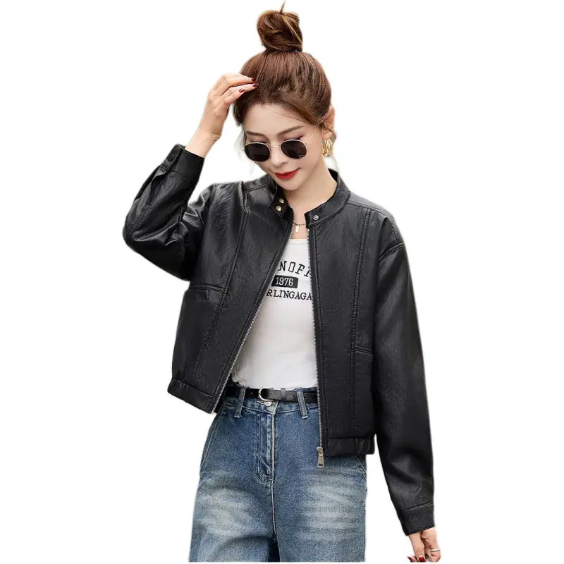 Fele.d Leather Jackets Women's-9