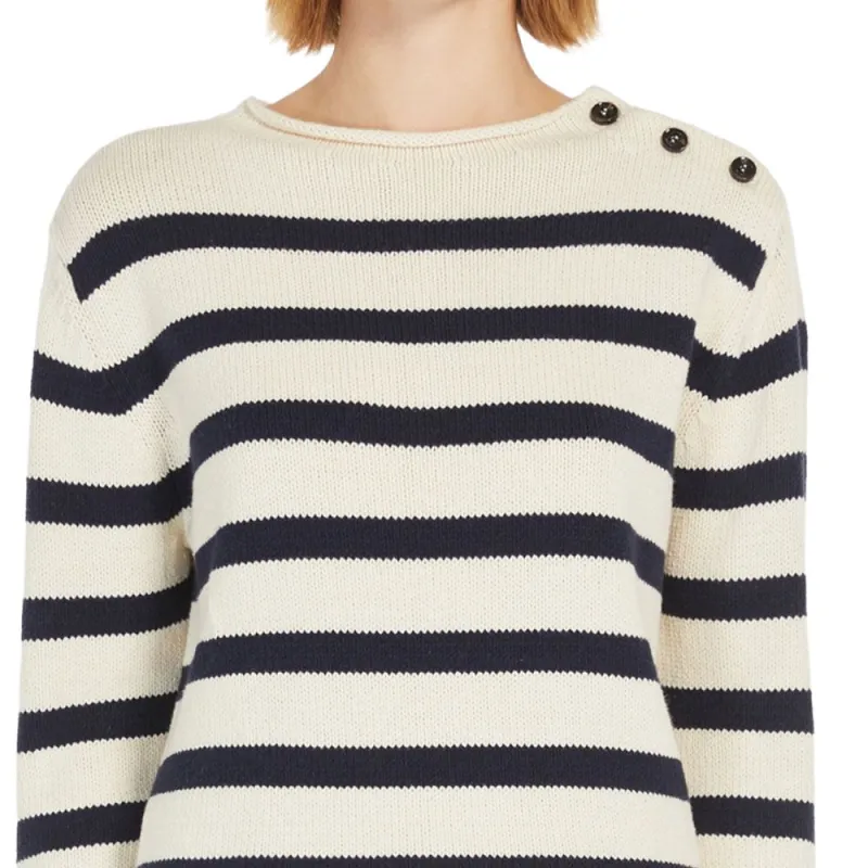 WEEKEND MaxMara Vibo Striped Crewneck Jumper-4